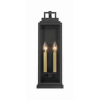 Crystorama ASP-8912-MK Matte Black Aspen 2 Light Matte Black Outdoor Sconce Image 6