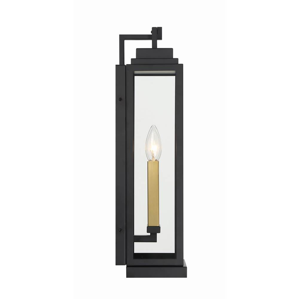 Crystorama ASP-8912-MK Matte Black Aspen 2 Light Matte Black Outdoor Sconce Image 4