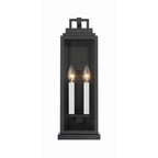 Crystorama ASP-8912-MK Matte Black Aspen 2 Light Matte Black Outdoor Sconce Image 2