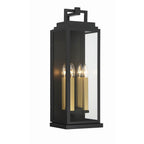 Crystorama ASP-8914-MK Matte Black Aspen 4 Light Matte Black Outdoor Sconce Image 9