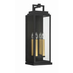 Crystorama ASP-8914-MK Matte Black Aspen 4 Light Matte Black Outdoor Sconce Image 8