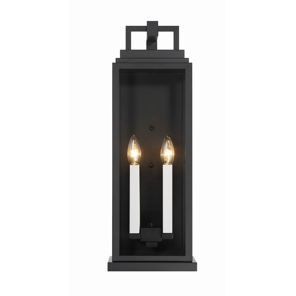 Crystorama ASP-8914-MK Matte Black Aspen 4 Light Matte Black Outdoor Sconce Image 7