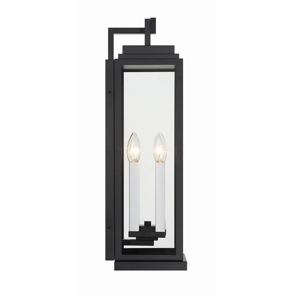 Crystorama ASP-8914-MK Matte Black Aspen 4 Light Matte Black Outdoor Sconce Image 5