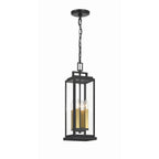 Crystorama ASP-8915-MK Matte Black Aspen 4 Light Matte Black Outdoor Pendant Image 8