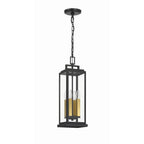 Crystorama ASP-8915-MK Matte Black Aspen 4 Light Matte Black Outdoor Pendant Image 6
