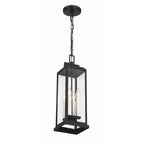 Crystorama ASP-8915-MK Matte Black Aspen 4 Light Matte Black Outdoor Pendant Image 5