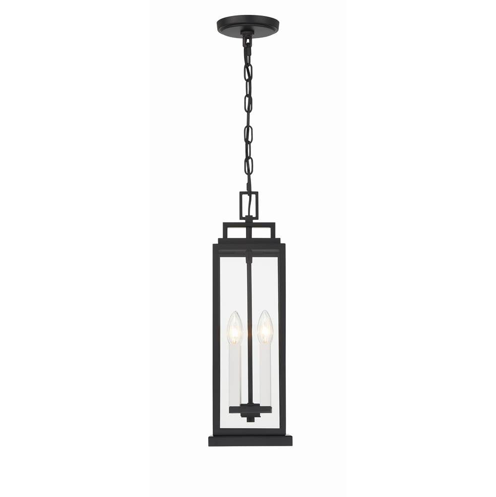 Crystorama ASP-8915-MK Matte Black Aspen 4 Light Matte Black Outdoor Pendant Image 2