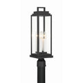 Crystorama ASP-8919-MK Matte Black Aspen 4 Light Matte Black Outdoor Post Image 1