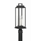Crystorama Aspen 4 Light Matte Black Outdoor Post