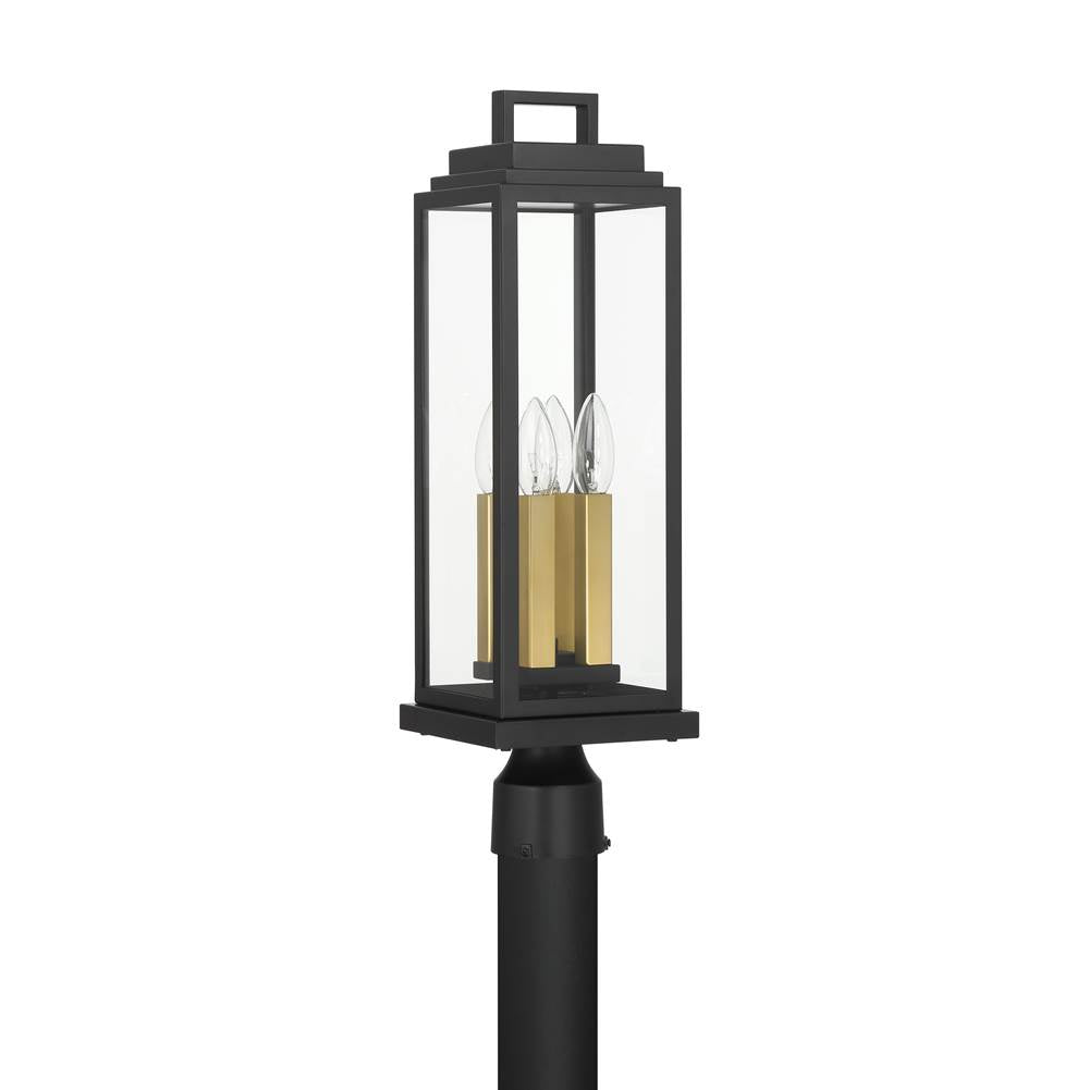 Crystorama ASP-8919-MK Matte Black Aspen 4 Light Matte Black Outdoor Post Image 8