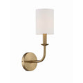 Crystorama BAI-A2101-AG Aged Brass Bailey 1 Light Aged Brass Wall Mount Image 1