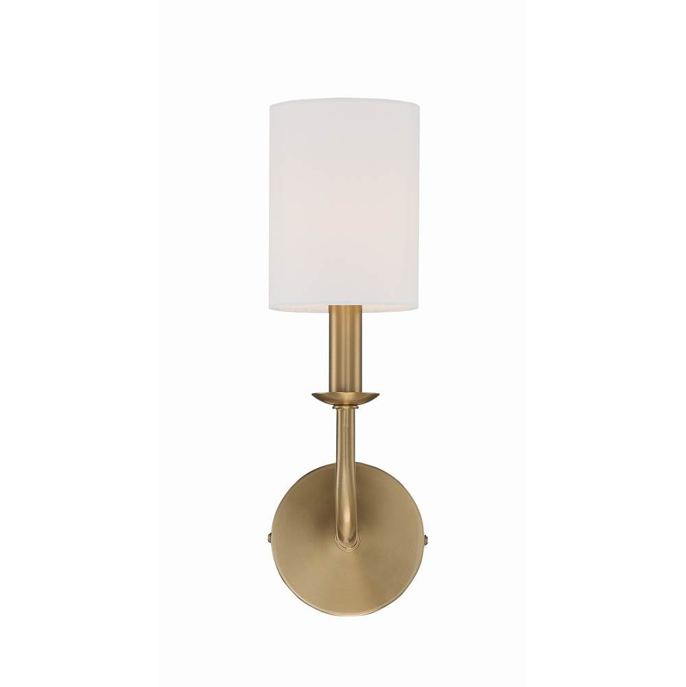 Crystorama BAI-A2101-AG Aged Brass Bailey 1 Light Aged Brass Wall Mount Image 3