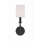 Crystorama BAI-A2101-MK Matte Black Bailey 1 Light Matte Black Wall Mount Image 3