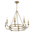 Crystorama Bailey 8 Light Aged Brass Chandelier