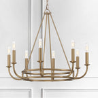Crystorama BAI-A2108-AG Aged Brass Bailey 8 Light Aged Brass Chandelier Image 3