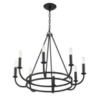 Crystorama Bailey 8 Light Aged Brass Chandelier