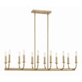 Crystorama BAI-A2112-AG Aged Brass Bailey 12 Light Aged Brass Chandelier Image 1