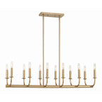 Crystorama BAI-A2112-AG Aged Brass Bailey 12 Light Aged Brass Chandelier Image 1