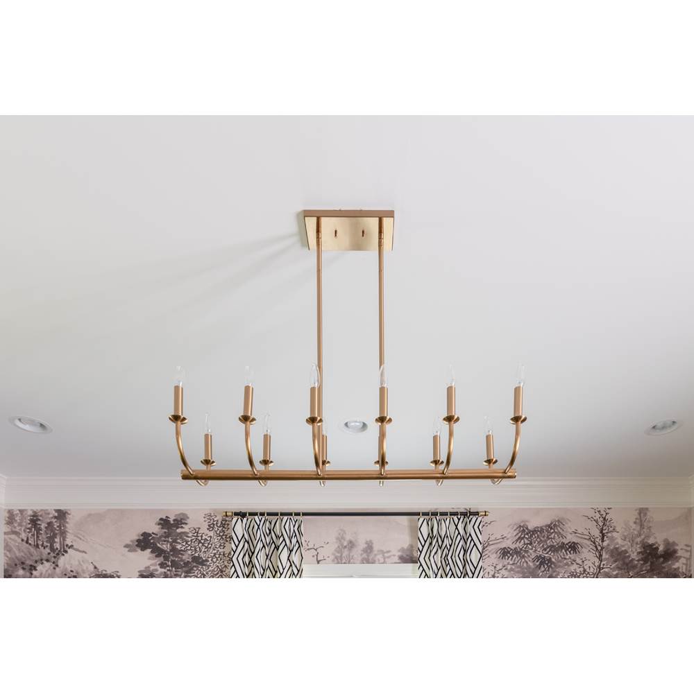 Crystorama BAI-A2112-AG Aged Brass Bailey 12 Light Aged Brass Chandelier Image 4