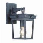 Crystorama BEL-A8061-GE Graphite Belmont 1 Light Graphite Outdoor Wall Mount Image 1