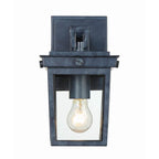 Crystorama Belmont 1 Light Graphite Outdoor Wall Mount