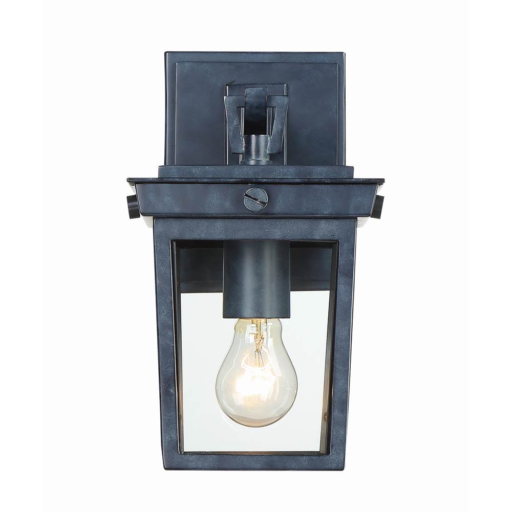 Crystorama Belmont 1 Light Graphite Outdoor Wall Mount