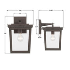 Crystorama BEL-A8062-TZ Twilight Bronze Belmont 9.5'' Twilight Bronze Outdoor Sconce Image 3