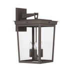 Crystorama Belmont 3 Light Graphite Outdoor Wall Mount