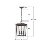 Crystorama BEL-A8065-TZ Twilight Bronze Belmont 12'' Twilight Bronze Outdoor Pendant Image 3