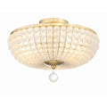 Crystorama BLA-10660-GA Antique Gold Bella 3 Light Antique Gold Ceiling Mount Image 1
