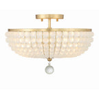 Crystorama BLA-10660-GA Antique Gold Bella 3 Light Antique Gold Ceiling Mount Image 3