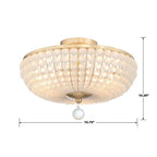 Crystorama BLA-10660-GA Antique Gold Bella 3 Light Antique Gold Ceiling Mount Image 2