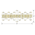 Crystorama Bolton 3 Light Aged Brass Bathroom Vanity