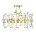 Crystorama BOL-8884-AG Aged Brass Bolton 4 Light Aged Brass Ceiling Mount Image 1