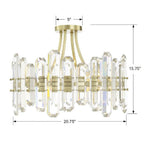 Crystorama Bolton 4 Light Aged Brass Ceiling Mount