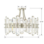 Crystorama Bolton 4 Light Aged Brass Ceiling Mount