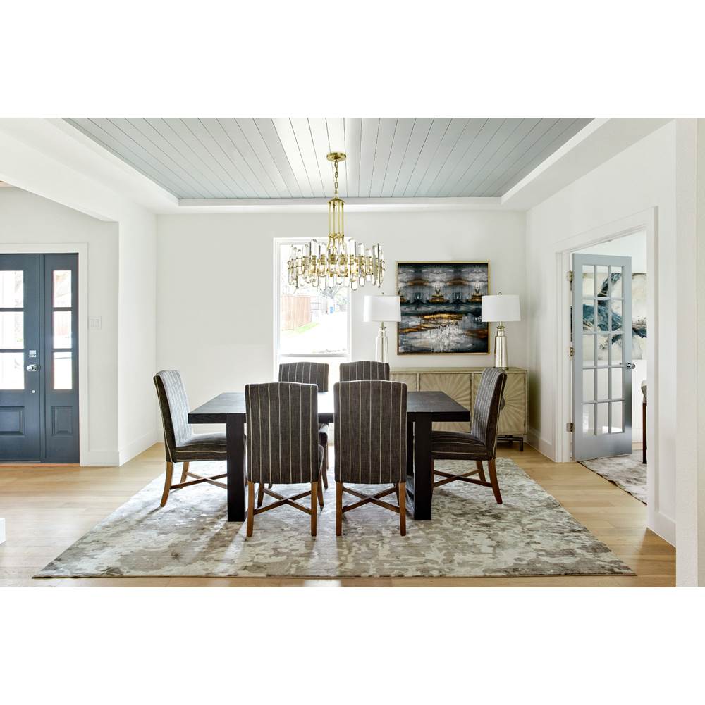 Crystorama Bolton 8 Light Aged Brass Chandelier