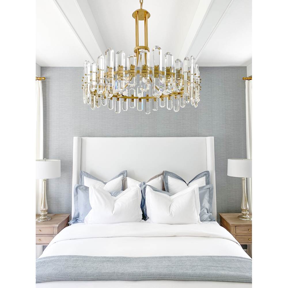 Crystorama BOL-8889-AG Aged Brass Bolton 12 Light Aged Brass Chandelier Image 5