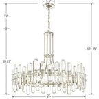 Crystorama Bolton 12 Light Aged Brass Chandelier