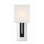 Crystorama BRE-A3631-PN-BF Polished Nickel,Black Forged Brent 1 Light Polished Nickel  Plus  Black Forged Wall Mount Image 6