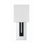 Crystorama BRE-A3631-PN-BF Polished Nickel,Black Forged Brent 1 Light Polished Nickel  Plus  Black Forged Wall Mount Image 5