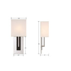 Crystorama BRE-A3631-PN-BF Polished Nickel,Black Forged Brent 1 Light Polished Nickel  Plus  Black Forged Wall Mount Image 2