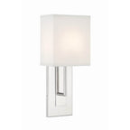 Crystorama BRE-A3631-PN Polished Nickel Brent 1 Light Polished Nickel Sconce Image 1