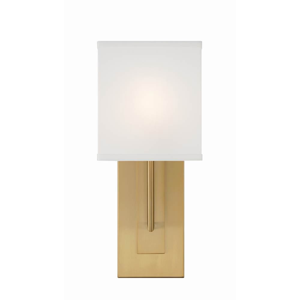 Crystorama BRE-A3631-VG Vibrant Gold Brent 1 Light Vibrant Gold Sconce Image 3