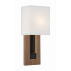 Crystorama BRE-A3633-MK-VG Matte Black,Vibrant Gold Brent 1 Light Matte Black Plus Vibrant Gold Sconce Image 1