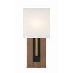 Crystorama BRE-A3633-MK-VG Matte Black,Vibrant Gold Brent 1 Light Matte Black Plus Vibrant Gold Sconce Image 3