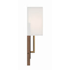 Crystorama BRE-A3633-MK-VG Matte Black,Vibrant Gold Brent 1 Light Matte Black Plus Vibrant Gold Sconce Image 2