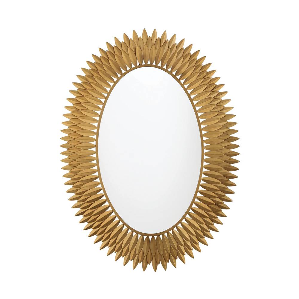 Crystorama BRH-M500-GA Antique Gold Broche 31.25'' Integrated Led Antique Gold Mirror Image 1
