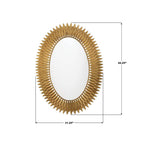 Crystorama BRH-M500-GA Antique Gold Broche 31.25'' Integrated Led Antique Gold Mirror Image 2