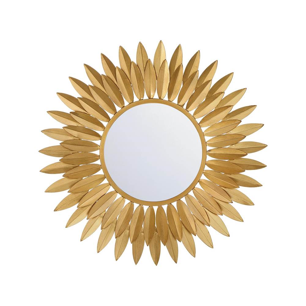 Crystorama BRH-M520-GA Antique Gold Broche Antique Gold 20in Mirror Image 1